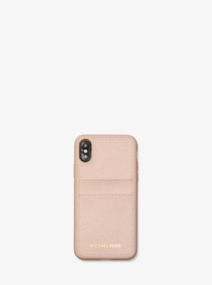 Saffiano Leather Case for iPhone X