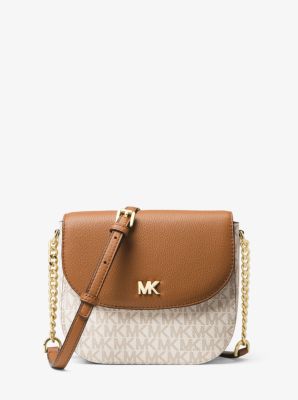 Michael Kors Mott Large Zip Dome Crossbody One Size (brown acorn):  Handbags