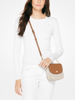 michael kors mott logo dome crossbody