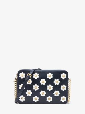 michael kors flower crossbody bag