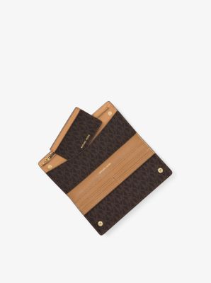 logo slim wallet michael kors