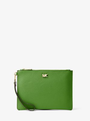 michael kors leather pouch