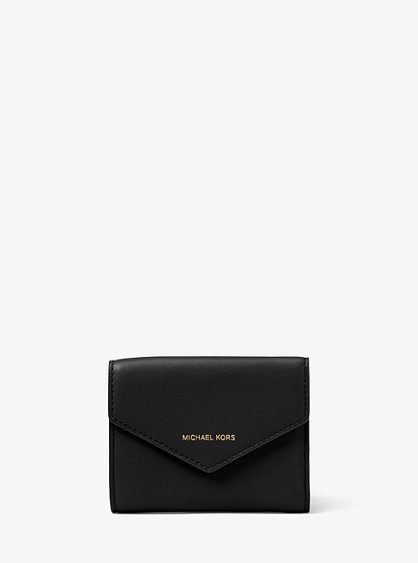 Small Leather Envelope Wallet - BLACK - 32S8GZLD5L