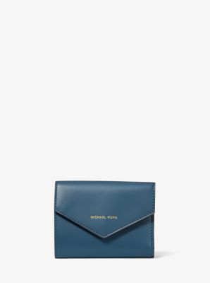 mk small leather envelope wallet