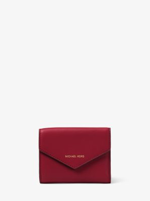 Michael kors small quilted on sale leather envelope wallet