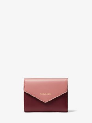 Small Color Block Leather Envelope Wallet Michael Kors