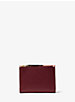 Petit portefeuille enveloppe en cuir à blocs de couleurs image number 2