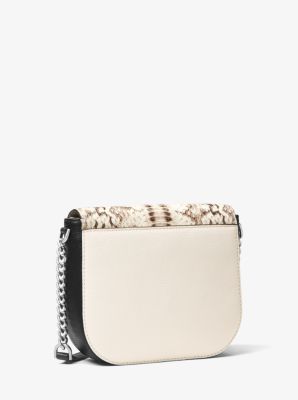 Mott Snake-Embossed Leather Dome Crossbody Bag