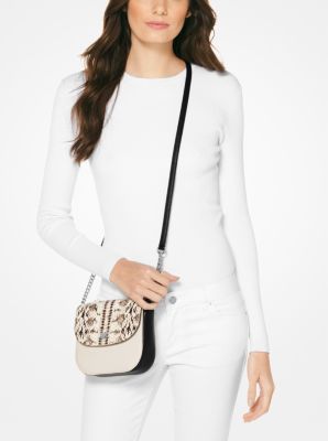 Mott Snake-Embossed Leather Dome Crossbody Bag