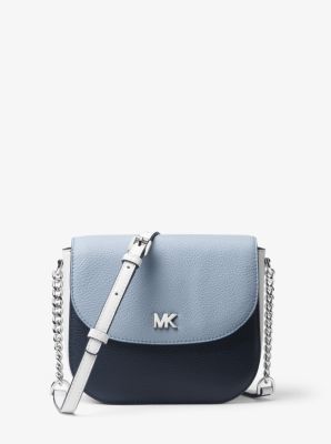 Michael kors mott hot sale pebbled leather dome crossbody