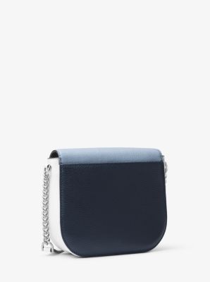Mott Color-Block Leather Dome Crossbody Bag