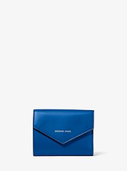 Small Leather Envelope Wallet - GRECIAN BLUE - 32S8SZLD5L