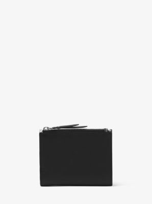 Small Snake-Embossed Leather Envelope Wallet