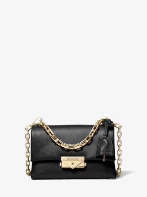 Michael Kors Cece Small Embellished Shoulder Bag In Red