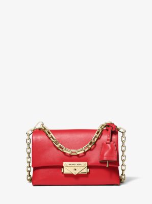 Très petit sac à bandoulière Cece en cuir in ROUGE VIF | Michael Kors