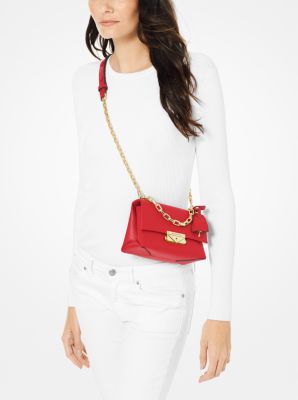 Très petit sac à bandoulière Cece en cuir in ROUGE VIF | Michael Kors