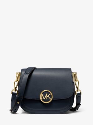 michael michael kors lillie small leather saddle bag