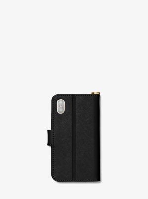 Original Michael Kors Saffiano Leather Folio Case For Iphone X/xs