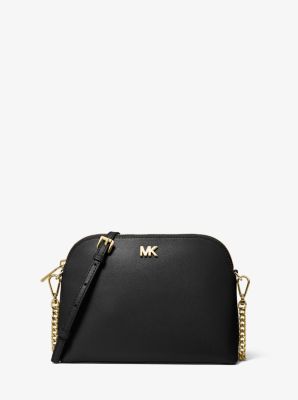 Michael Kors Large Crossgrain Leather Convertible Crossbody Clutch