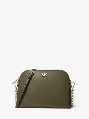 Large crossgrain leather crossbody clutch sale