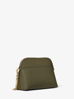 Michael kors large crossgrain leather dome crossbody bag sale