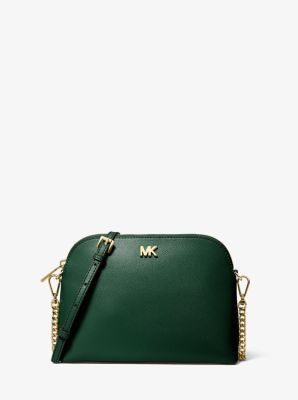 Michael kors large outlet crossgrain leather dome crossbody