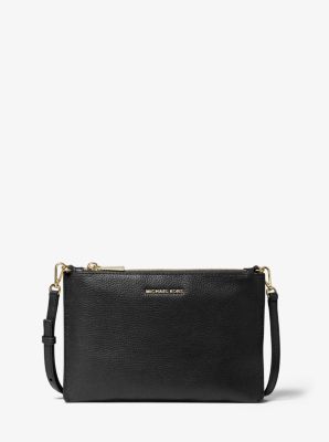 Large Pebbled Leather Double-Pouch Crossbody | Michael Kors Canada