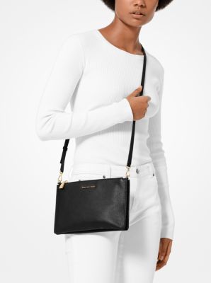 Large Logo Double-Pouch Crossbody Bag
