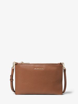 Large Pebbled Leather Double-Pouch Crossbody | Michael Kors