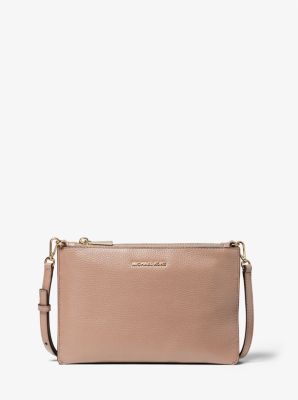 Large Pebbled Leather Double-Pouch Crossbody | Michael Kors