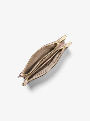Michael kors pebble leather double pouch crossbody sale