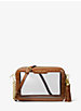 Ginny Medium Clear and Leather Crossbody Bag image number 0