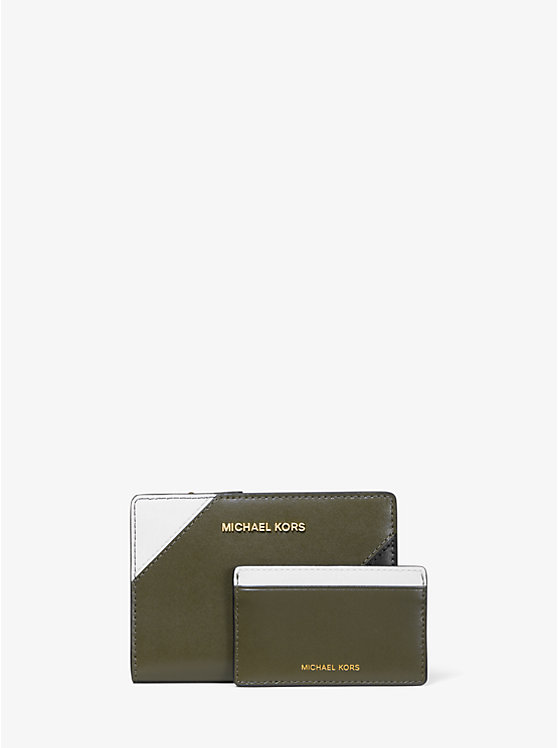 Medium Tri-Color Leather Slim Wallet image number 0