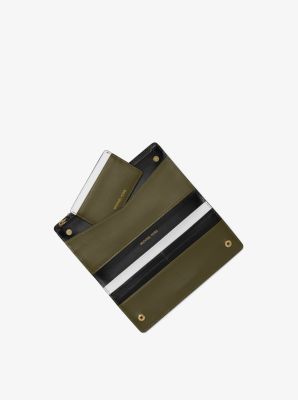 Large Tri-Color Leather Slim Wallet image number 2