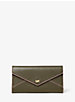 Large Two-Tone Pebbled Leather Envelope Wallet image number 0