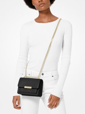 Buy Michael Kors Jade Large Logo Shoulder Bag, Black Color Women