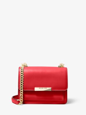 small red michael kors purse