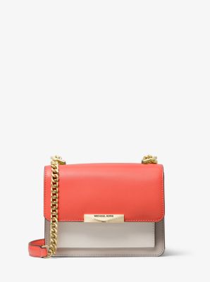 Jade Extra-Small Tri-Color Leather Crossbody Bag | Michael Kors