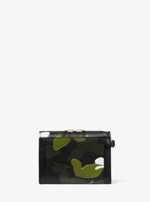 Whitney Small Butterfly Camo Leather Chain Wallet image number 3