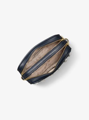 Petit sac pour appareil photo en denim effiloché