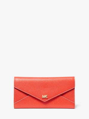 coral michael kors wallet