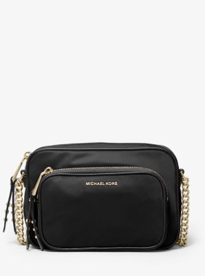 Leila Large Nylon Gabardine Camera Bag Michael Kors