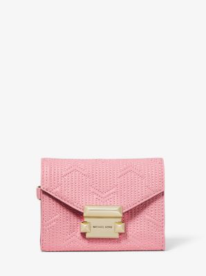 whitney small leather chain wallet
