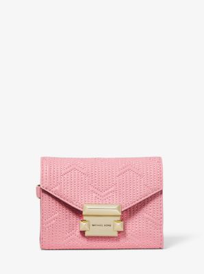 Whitney Small Deco Quilted Leather Chain Wallet Michael Kors