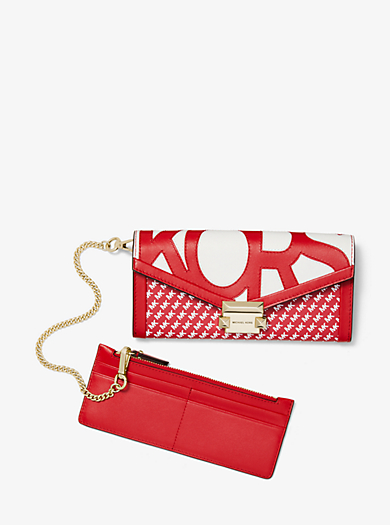 Whitney Large Graphic Logo Chain Wallet