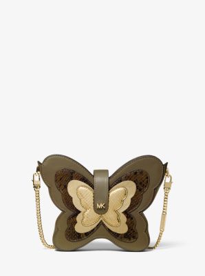 michael kors purse with butterflies