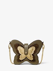 Butterfly Leather Crossbody Bag - OLIVE - 32S9MF5C2O