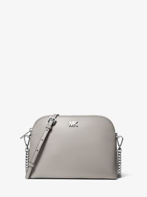 michael kors crossgrain leather dome crossbody