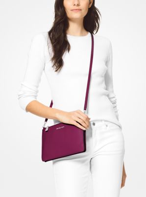 Adele double zip sale pebble leather crossbody