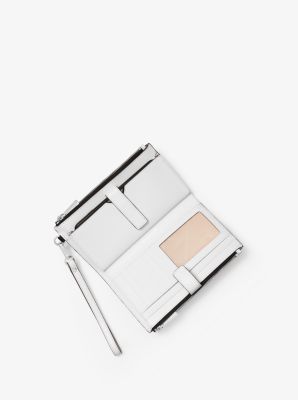 Adele Two-Tone Logo and Leather Smartphone Wallet